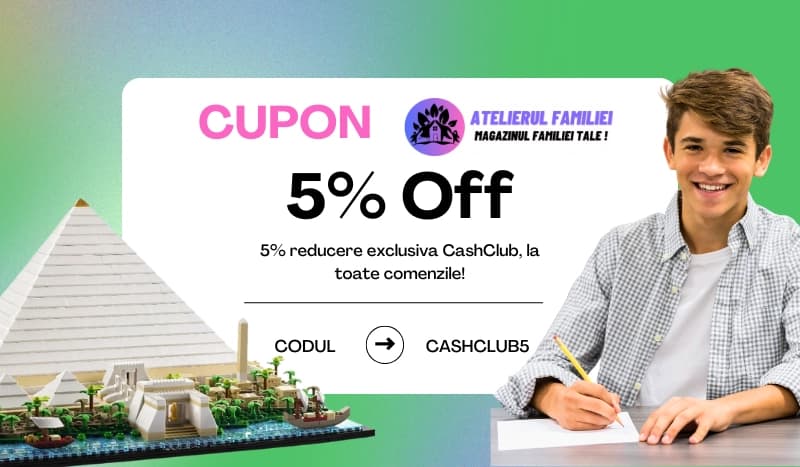 coupon-5% REDUCERE EXCLUSIVA CASHCLUB
