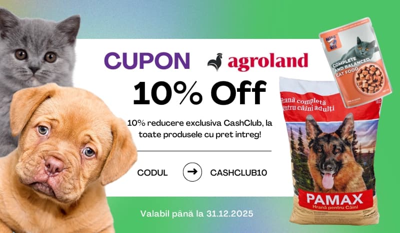 coupon-10% REDUCERE EXCLUSIVA CASHCLUB